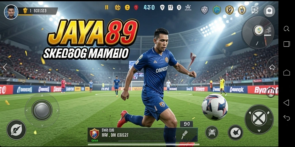 Tangkapan layar gameplay JAYA89 yang menunjukkan aksi olahraga yang mendebarkan.