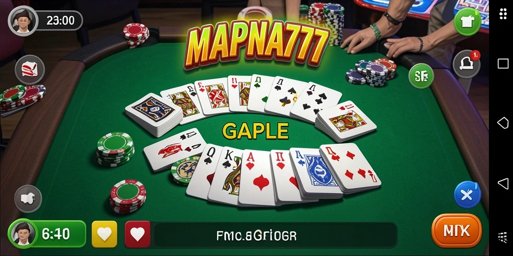 Tampilan menarik saat bermain Gaple di MAPNA777.